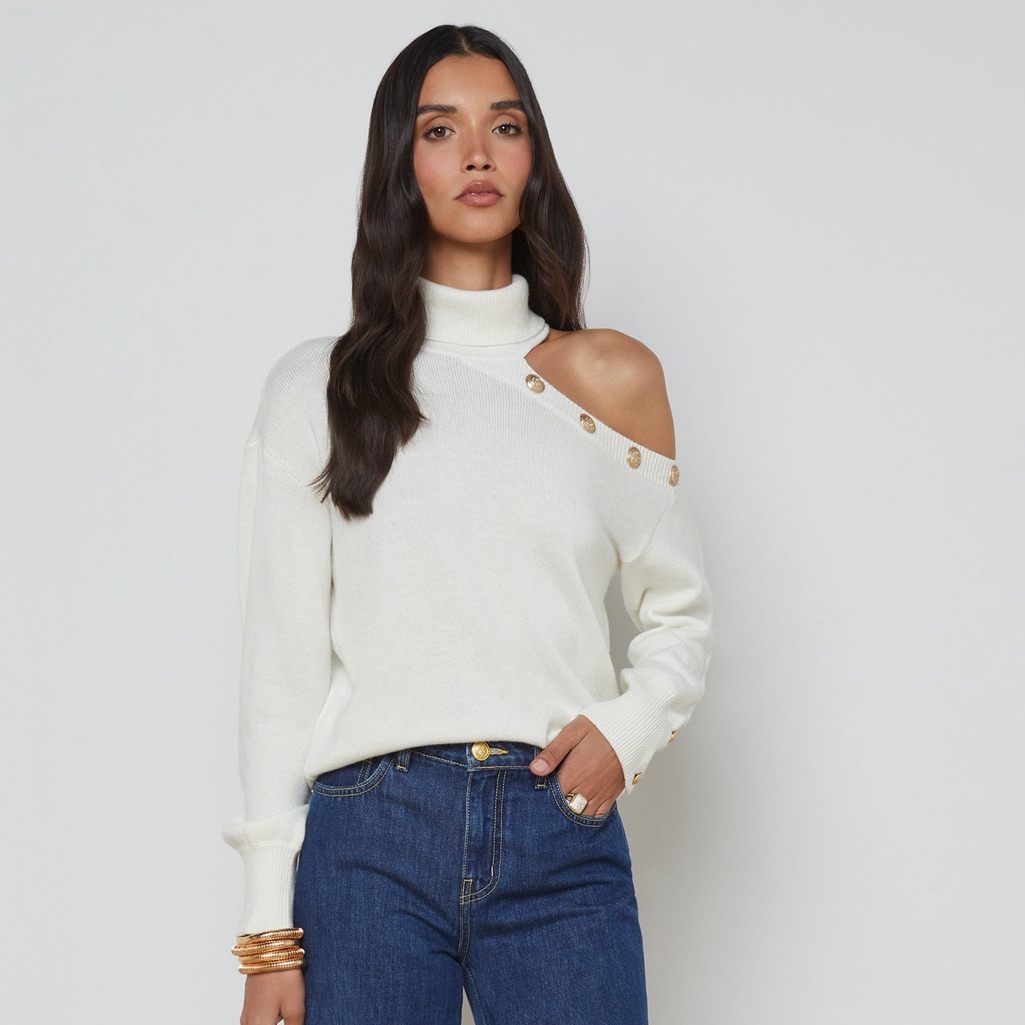 L'agence Brixie Cutout Turtleneck